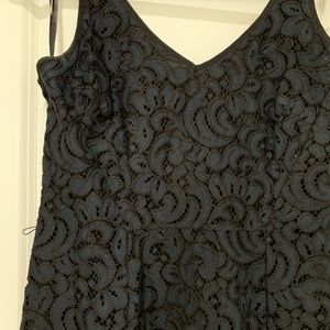 Dark blue lace dress